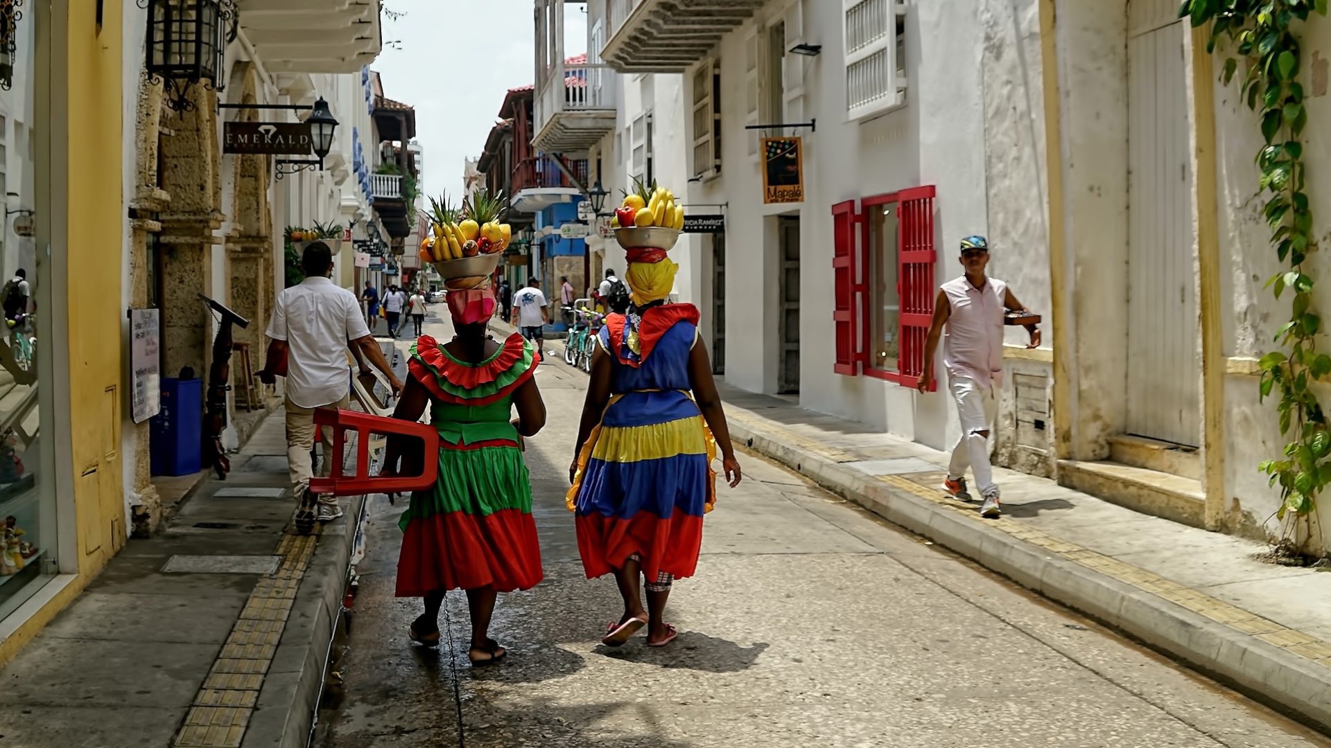 On the streets of Cartagena. The fashion industry in Colombia has a history of over 100 years and the support of an extensive network of private and public partners.