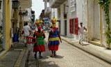 On the streets of Cartagena. The fashion industry in Colombia has a history of over 100 years and the support of an extensive network of private and public partners.